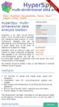 Mobile Screenshot of hyperspy.org